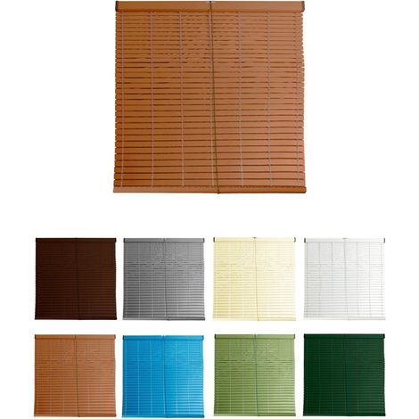 Persiana de PVC Alicantina con Polea Metálica Persiana Enrollable Estor Enrollable para Ventanas, Puertas, Salón y Cocina (1/5)