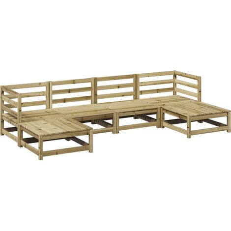 Maison Exclusive - Set Divani da Giardino 6 pz in Legno Impregnato di Pino