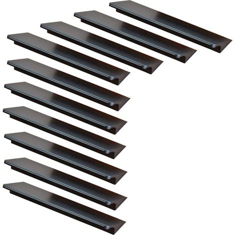 10 pomelli per porte, per mobili da cucina, armadi, cassetti, camere da letto, mobili, interasse 64 mm, in alluminio, con viti - Crezuo