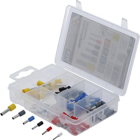 Assortiment de Cosses Isolées 93 pcs - l. 8,4 cm, H. 2,6 cm, Prof. 13,5 cm - Polyvalent et Pratique pour - D-Work (1/5)