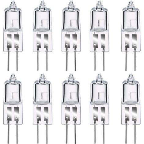 G4 20W 12V Dimmbare Halogenlampe – Warmweißes Licht 2800K – 10er-Packung Kapsellampen – Energieeffizienzklasse C (1/5)