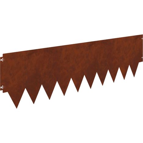 Bordure de Pelouse 10 pcs métal vidaXL