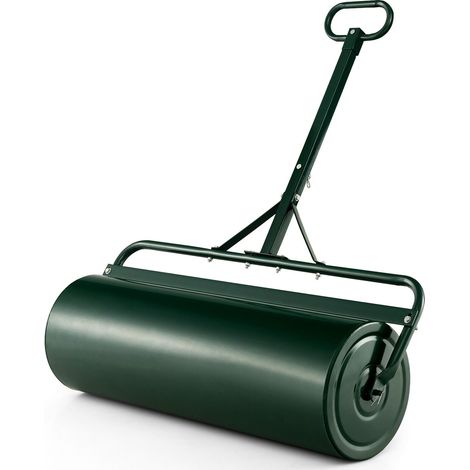 113L Metal Garden Lawn Roller Water Sand Filled Drum Grass Roller Tow Behind (1/5)
