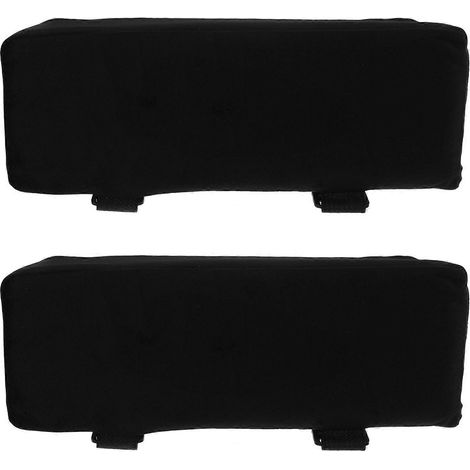 Lot de 2 coussins épais repose-bras en mousse à mémoire de forme pour chaise de bureau, avec housse amovible en peluche. Soutien optimal pour les coudes et les avant-bras. Idéal pour le bureau et les (1/5)