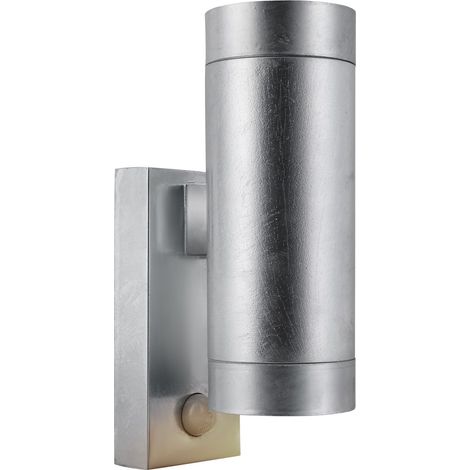 Applique murale TIN Maxi Double Sensor Métal Acier galvanisé, H.24,3 IP54 GU10 /Nordlux Extérieur (1/5)
