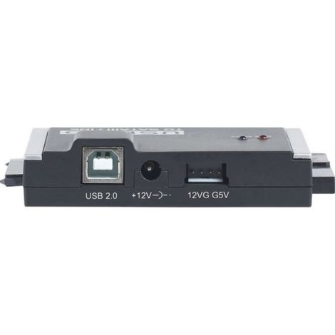 Adaptateur universel - Xystec - SATA/IDE vers USB 2.0 - Noir - Câble USB 2.0 inclus - Alimentation Molex (1/4)