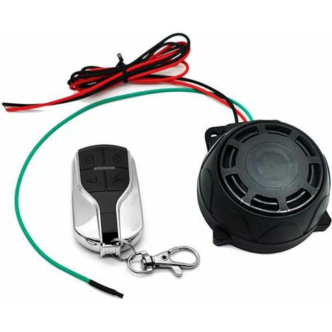 Alarme antivol moto 12V avec 1 télécommande, noir (1/5)