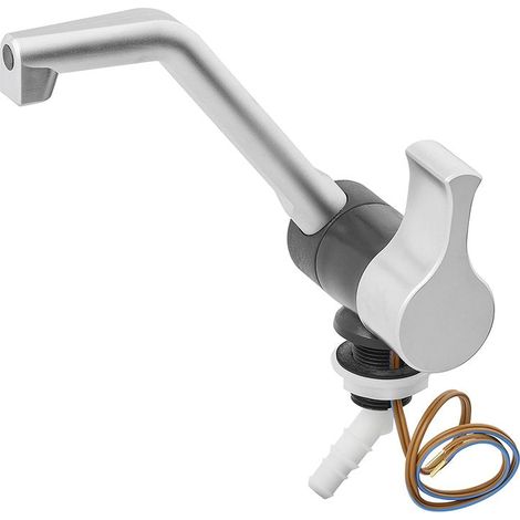 Rubinetto per acqua fredda 12V 20mm nichel opaconero