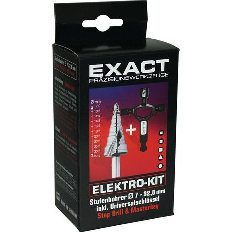 Exact 70606 HSS Punta a gradini Alberino cilindrico 1 KIT (1/3)