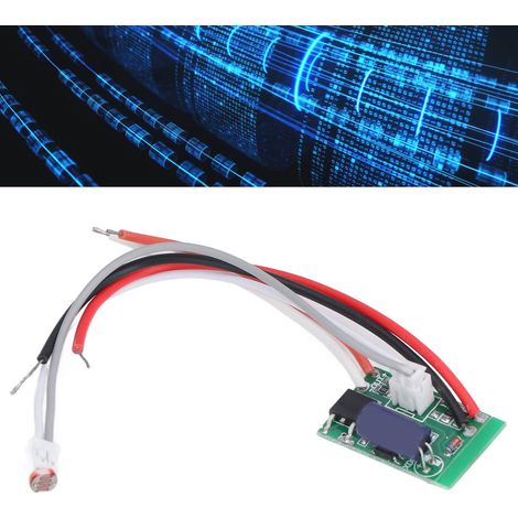Interrupteur de commande d'éclairage solaire basse tension, allumage automatique au crépuscule, circuit imprimé photosensible à LED (1/5)