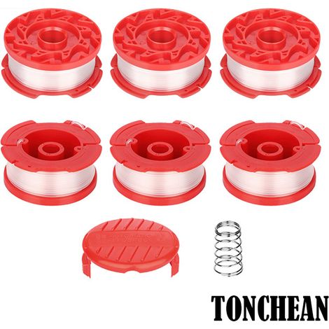 Nylon Trimmer Line, 0.065" Spool, Nylon Trimmer Head, Cutting Line, CMZST065 CMZST120SC Spool, 6+1+1 Pcs Set TONCHEAN (1/4)