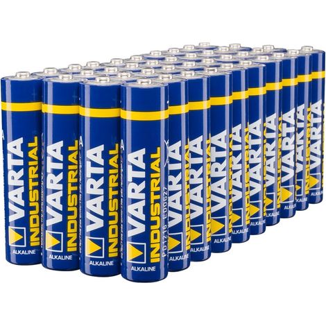 40 batterie Varta Industrial tedesche LR3 R3 AAA (1/3)