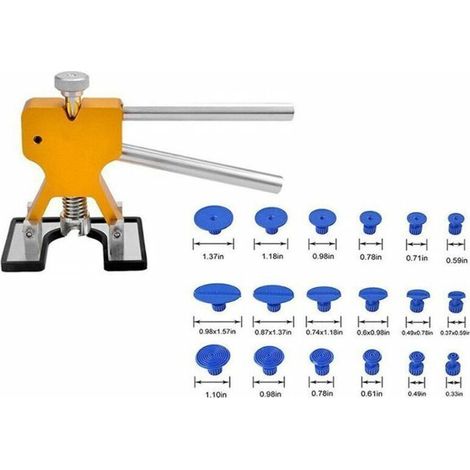 Kit Débosselage sans Peinture,Outil Débosselage Carrosserie avec 18 Ventouses (1/3)