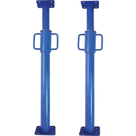 Bituxx 2x Baustütze 180-320 cm bis 1600 kg, verstellbare Montagestütze, Deckenstütze aus Stahl, Baustempel, Teleskopstütze für Trockenbau, Renovierung und Montage (1/5)