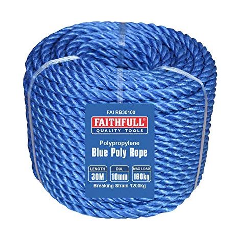 Corda Faithfull in poliestere blu 10 mm 30 m (1/3)