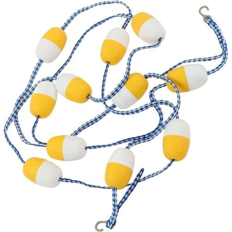 Ligne de séparation de couloir de piscine de 5 m, diamètre du flotteur 7 cm, corde flottante pour équipement de piscine, ligne de couloir flottante (1/4)