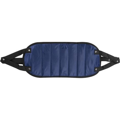 Repose-pieds hamac pour avion, repose-pieds de bureau portable et réglable, support de pieds sous la table, bleu foncé