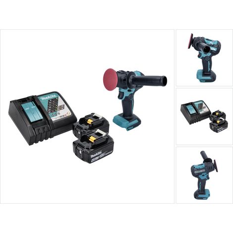 Makita DPV 300 RM Lijadora Pulidora sin cable 18 V 50 / 80 mm Sin escobillas + 2x 4.0 Ah batería + cargador (1/5)