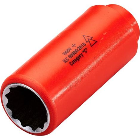 ITL 1/2in Drive Deep Socket 23mm - Insulated & Durable