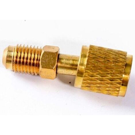 Cavo adattatore per connettore tubo flessibile da R22 R134A a R32 R410A, da 6,35 mm a 5/16 di pollice, per condizionatore d'aria. (1/3)