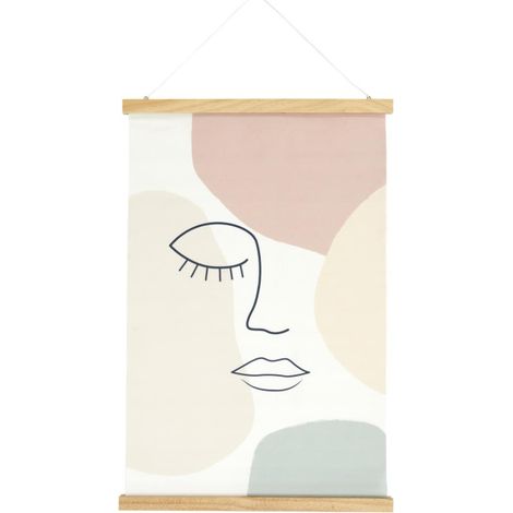 Décoration Murale "Kakemono" 40x60cm Beige (1/2)
