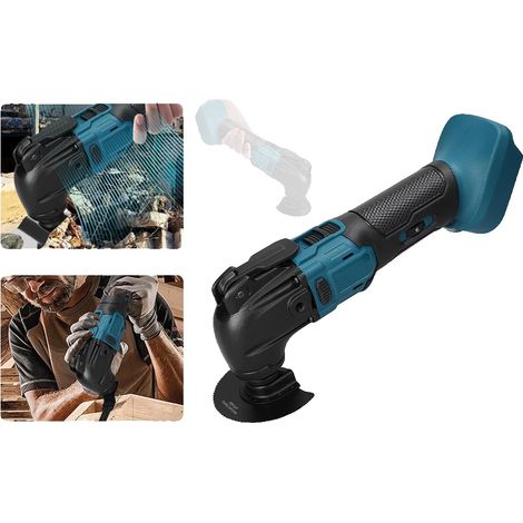 Kit d'outils oscillants, 6 vitesses variables, 20000 RPM, compatible avec les modèles de batterie 18V, ensemble d'accessoires de 23 pièces, certifié CE (1/5)