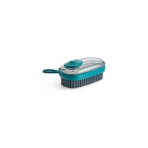 Spazzola multifunzione per la pulizia di liquidi, spazzola automatica morbida per scarpe, spazzola per bucato, spazzola per vestiti domestici, 1 pezzo (verde scuro) - Crezuo