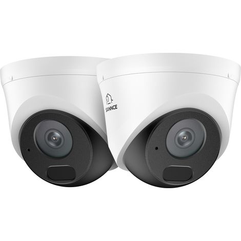 SANNCE Cámara de seguridad POE para exteriores de 3 MP con comunicación bidireccional y visión nocturna de 30 m IP67 (1/5)