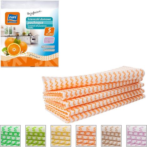 Toallitas húmedas perfumadas universales para el hogar, 5 unidades, 30 x 60 cm. (1/4)
