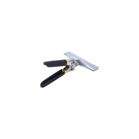 Pinza per crimpare metallo dritta da 6 pollici, strumento piegatore manuale antico, strumento piegatore multifunzionale, larghezza ganasce 1,4 pollici, strumento piegatore manuale per piegare e appiat
