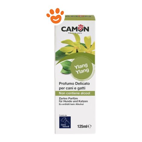 Camon Dog&Cat Orme Naturali Profumo Delicato Ylang Ylang - Confezione 125 ml - Igiene Cane