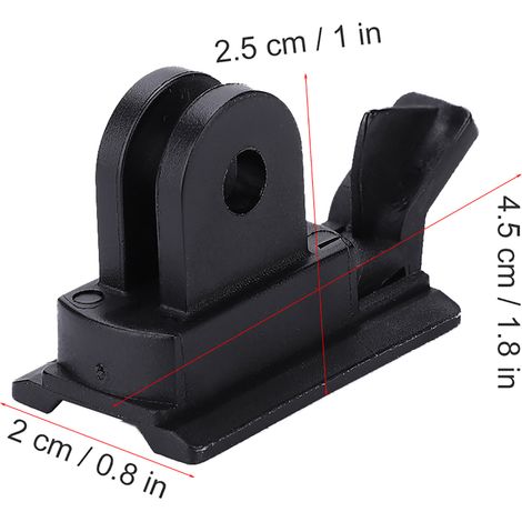 Support de lampe avant pour vélo, adaptateur pour fixation de compteur vélo et lampe torche (compatible Gaciron) (1/5)