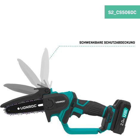VONROC Mini Kettens ge 20V 152 Mm Inkl 2x 2 0Ah Akkus Und Ladeger t vonroc-mini-kettens-ge-20v-152-mm-inkl-2x-2-0ah-akkus-und-ladeger-t