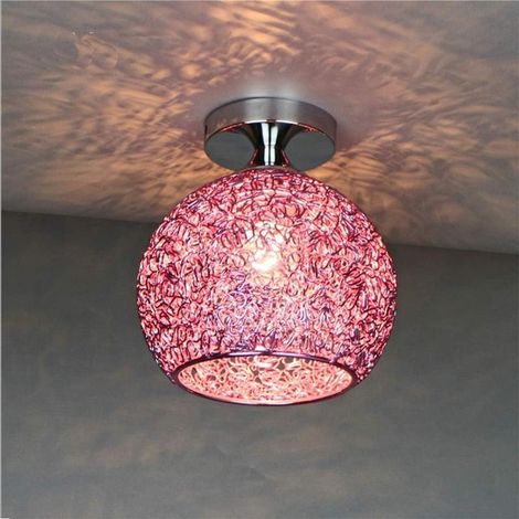 Suspension moderne en aluminium rose, luminaire pour chambre, salon, couloir (ampoule non incluse) (1/2)
