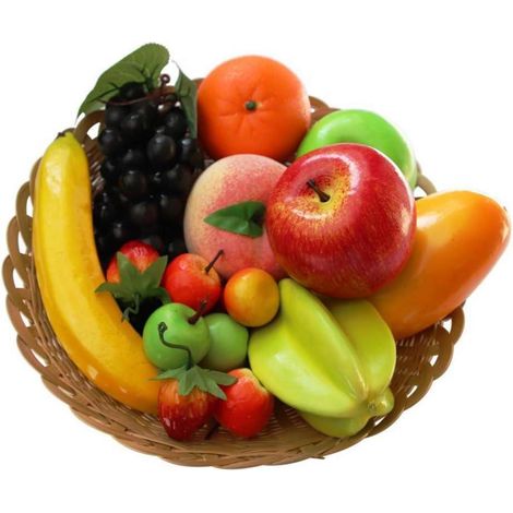 12er Pack künstliche Früchte Set Wohnkultur Deko Simulation Obst Weihnachtsdeko (1/5)