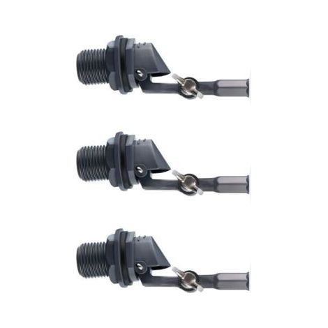 3 Pièces Flotteur de Boule d'eau Fiable Fermer 1/2 Pouce Remplir Le Réservoir d'eau de l'Humidificateur, Robinet à Tournant Sphérique, Soupape de Rechang (1/4)