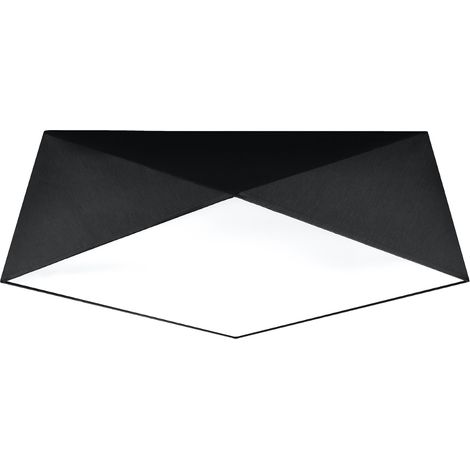Lámparas de techo Hexa negro CLORURO DE POLIVINILO 3xE27  45cm Sollux (1/5)