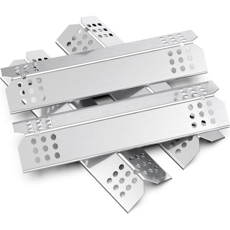 Diffuseurs de chaleur universels pour barbecue gaz – Lot de 4 barres Flavorizer en acier inoxydable, 38,1 cm