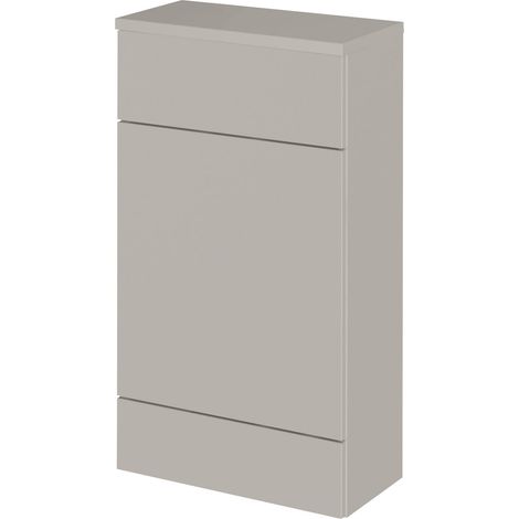 Alrewas Contemporary Floor Standing WC Unit, Pebble Grey, 500mm