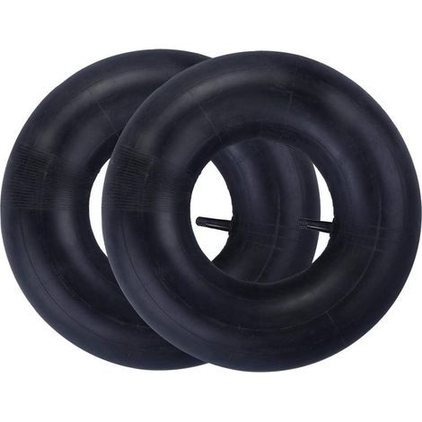 Camera d'aria a 2 pezzi da 13 x 5,00-6" con valvola dritta TR-13 per carriole, tosaerba, carrelli e altro ancora. Adatta per passeggini, generatori e carrelli da giardino. (1/5)