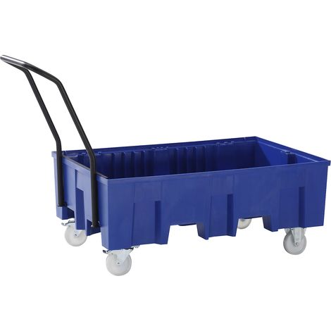 ASECOS, asecos 33056 auffangwanne PE de 2 Tonneau fahrbar sans (1/5)