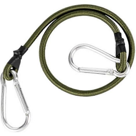 Corde élastique (60 cm) 30/60/90 cm avec mousqueton, robuste, pour camping, caravane, tente, vélo, kayak, bagages. (1/5)
