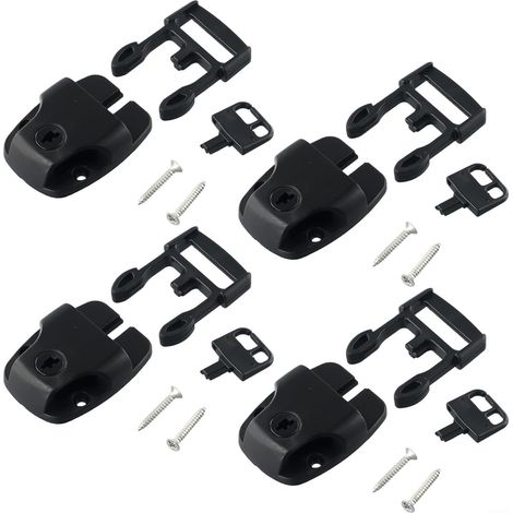 Set di 4 clip di riparazione per sistema di bloccaggio vasca idromassaggio con hardware di montaggio