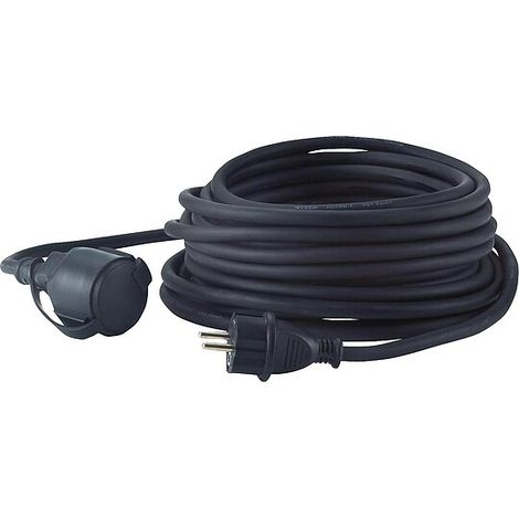 Verlängerungsleitung H07RN-F 3G1,5, IP44, schwarz - 25 m