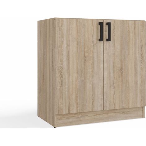 KATIA D-80 - Meuble bas de cuisine - 80x82x45,5 cm - CHÊNE SONOMA (1/5)
