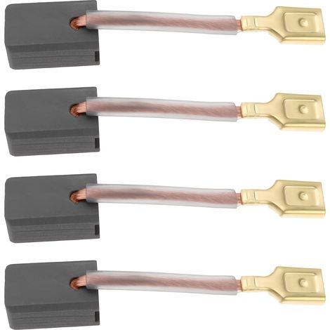 Lot de 4 balais de charbon pour marteau perforateur 6,3 x 8 x 13 mm N058083 compatible avec D25123K D25103K D25223K (1/5)