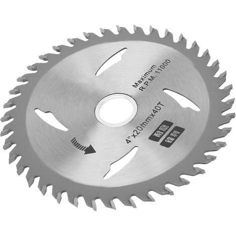 4 Zoll x 20 mm x 40 Zähne Hartmetall-Kreissägeblatt für Holzbearbeitung, Trennscheibe (4 Zoll x 20 mm x 40 Zähne) (1/5)