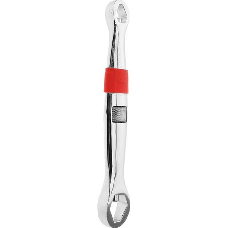 Clé à Molette Clé D'entretien pour Réparer en Acier Allié Argenté Antidérapante Compacte pour Bricolage et Réparation Automobile (1/5)