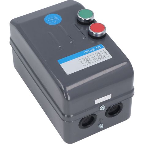 Démarreur magnétique triphasé 380 V 11 kW pour moteurs électriques, compatible avec les compresseurs d'air et les applications hydrauliques (20-32 A). (1/5)
