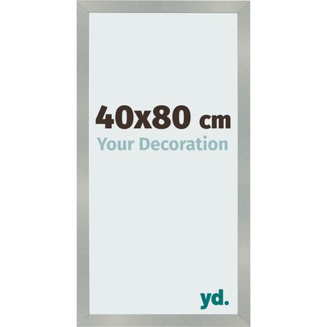 yd. - Cadre photo 40x80 - Aluminium Brosse - MDF - Bologna (1/5)